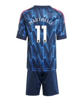 Billige Fotballdrakt Arsenal Gabriel Martinelli #11 Replika Bortedraktsett Barn 2025-26 Kortermet (med bukser)